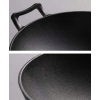 PATELNIA WOK ŻELIWNA Głęboka 36 cm Duża na Indukcję Kuchenkę i Ognisko