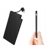 Powerbank Auskang 5000 mAh Ultra Cienki Kabel iPhone Czarny WT H362
