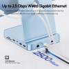PULWTOP Ulepszony hub USB C 11 w 1 do iMaca, 24 koncentratora USB 2021-2024