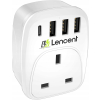 Gniazdo Elektryczne rozgałęźnik Lencent biały