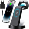 Ładowarka Bezprzewodowa 3w1 iPhone 16 15 14 Apple Watch AirPods MagSafe 18W
