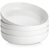 MALACASA Luna Zestaw 4 Głębokich Talerzy Porcelanowych 1380ml