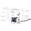 LISTWA ANTYPRZEPIĘCIOWA KOSTKA OCHRONNA 8w1 4 GNIAZDKA + 3 USB-A + 1 USB-C