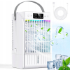 Mini Klimator Wentylator Nawilżacz Air Cooler RGB USB-C 1,5L 4 Prędkości