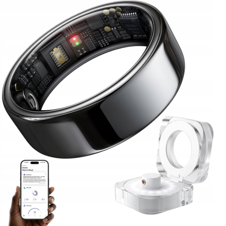Smart Ring HOU Al Inteligentny Pierścień Fitness Sen Tętno SpO2 Rozm.7 (17)