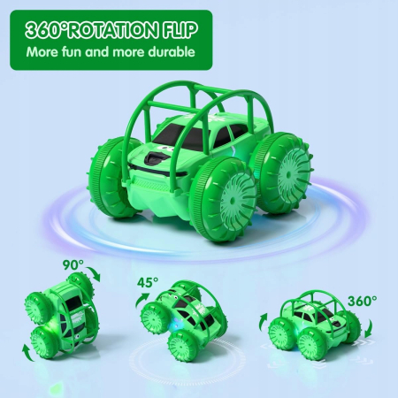 AUTO ZDALNIE STEROWANE Amfibia 4x4 Wodoodporne USB 360 Salto dla Dzieci