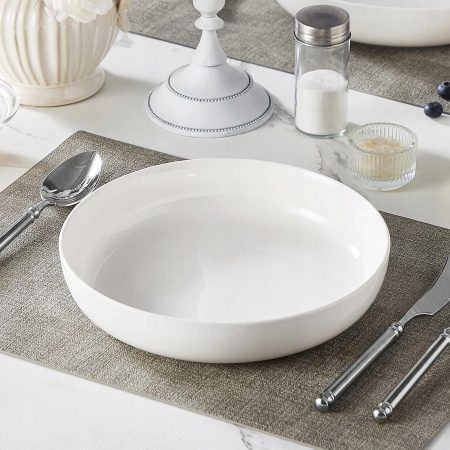 MALACASA Luna Zestaw 4 Głębokich Talerzy Porcelanowych 1380ml