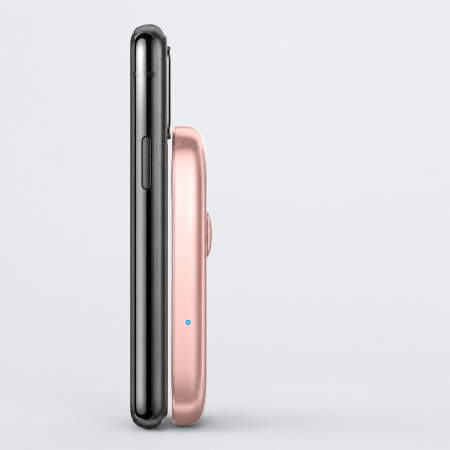 Ładowarka Indukcyjna 2w1 Qi do iPhone Apple Watch AirPods Różowa Te-Rich