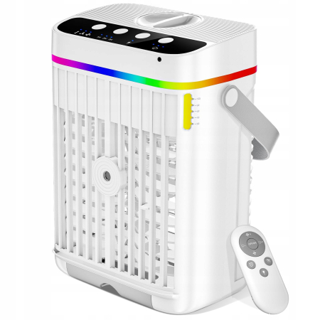 Mini przenośny klimator 4w1 USB wentylator nawilżacz