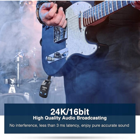 Gitarowy System Bezprzewodowy 2,4 GHz Odbiornik LEKATO WS80