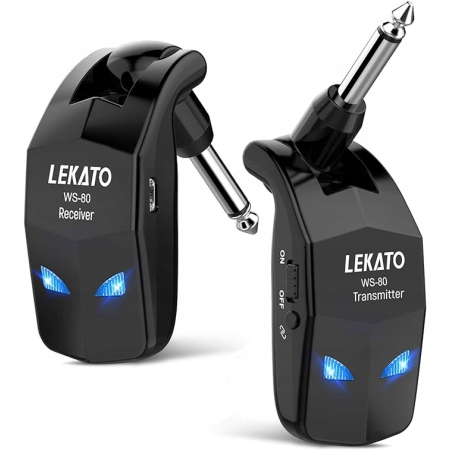 Gitarowy System Bezprzewodowy 2,4 GHz Odbiornik LEKATO WS80