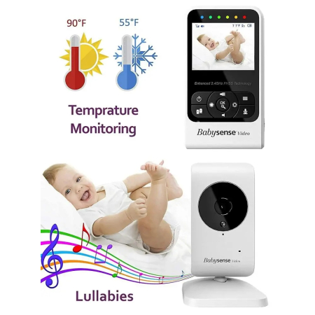 Niania elektroniczna Babysense V24R + Monitor Oddechu Babysense 7