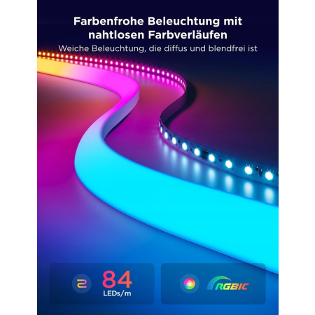 Taśma LED Govee Neon do listwy przypodłogowej 5M Matter Alexa Google Home