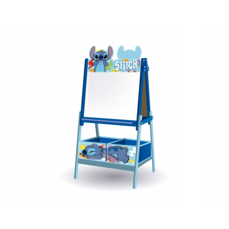 TABLICA DLA DZIECI Dwustronna Lilo & Stitch z Pojemnikiem do Przechowywania