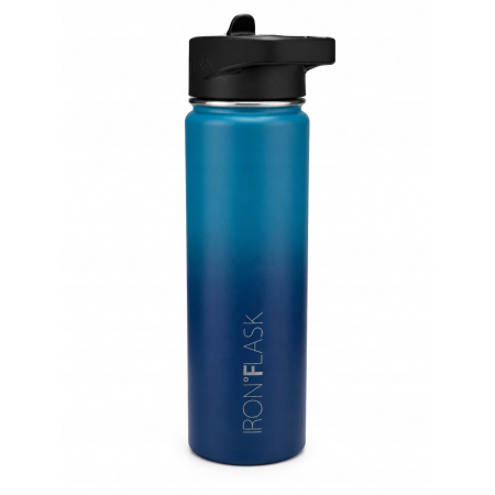 Butelka ze stali nierdzewnej IRON °FLASK, ciemnoniebieska, 650 ml