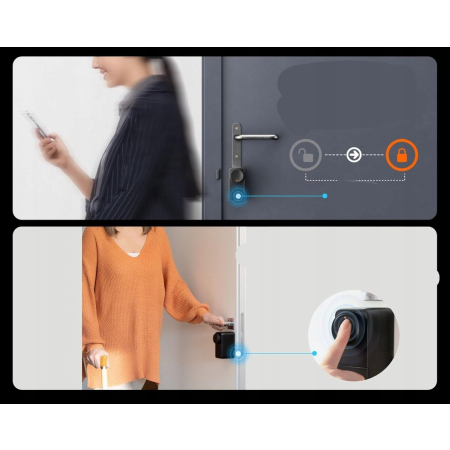 SWITCHBOT LOCK PRO ZAMEK INTELIGENTNY WIFI ODCISK PALCA CZARNY