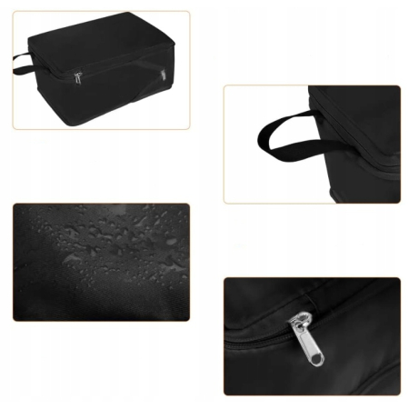 5x TORBY KOMPRESYJNE DO PAKOWANIA PODRÓŻNE ORGANIZERY CZARNE PODRÓŻ ZESTAW