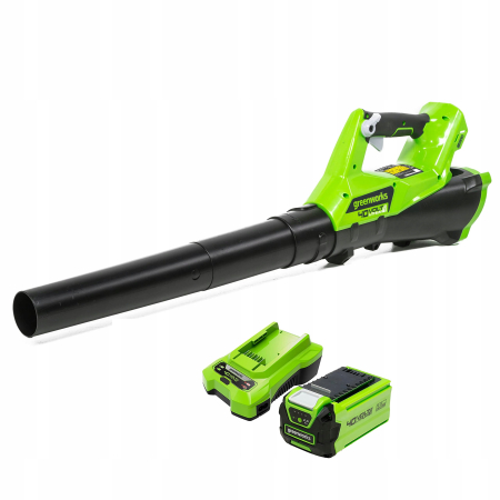 DMUCHAWA DO LIŚCI Greenworks G40ABK2 Akumulatorowa 40V Osiowa Tempomat