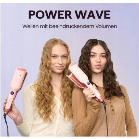 Wavytalk Power Wave lokówka do włosów, krepa do dużych fal z ochroną jonową