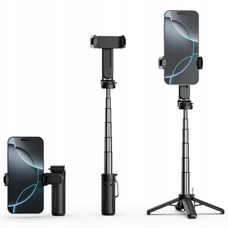 Selfie stick 360° kijek uchwyt kieszonkowy monopod do telefonu pilot statyw