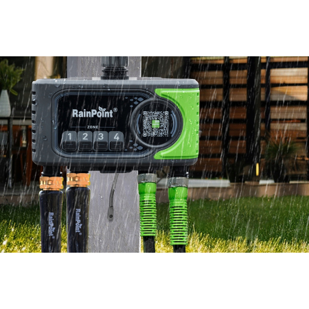 RainPoint Sterownik Nawadniania 4-Strefowy WiFi i Aplikacja IP65