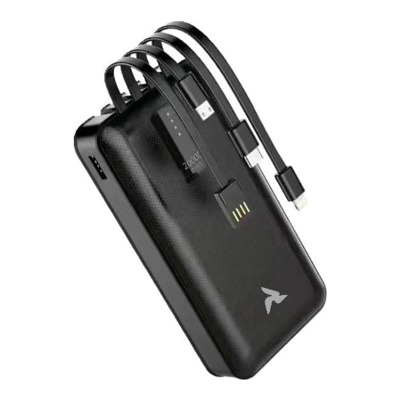 POWERBANK PRZENOŚNY 20000MAH Z WBUDOWANYMI KABLAMI USB C FIXRIX LS-PB007 X