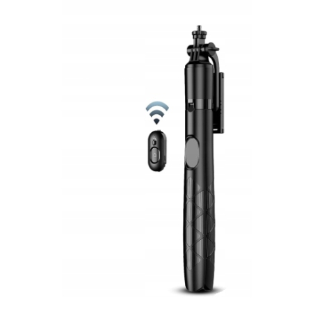 Statyw z uchwytem do telefonu selfie stick Q16SS z pilotem czarny