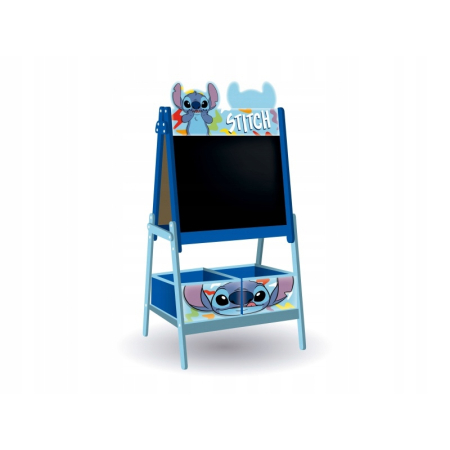 TABLICA DLA DZIECI Dwustronna Lilo & Stitch z Pojemnikiem do Przechowywania