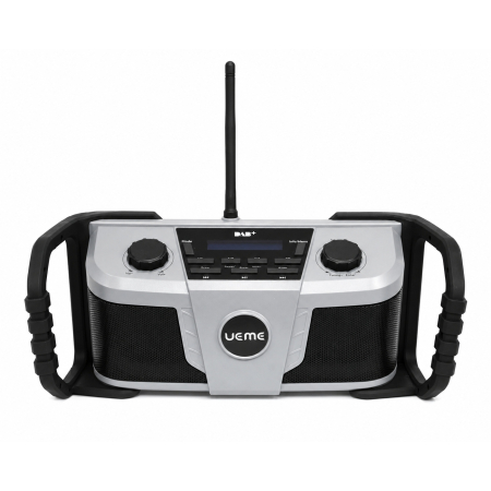 DAB Plus radio budowlane z akumulatorem , radio zewnętrzne z Bluetooth, DAB