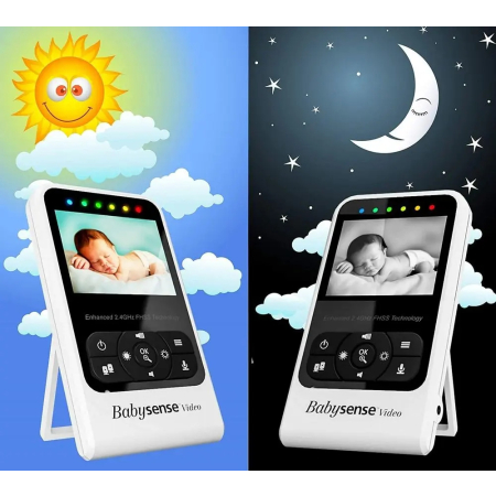 Niania elektroniczna Babysense V24R + Monitor Oddechu Babysense 7