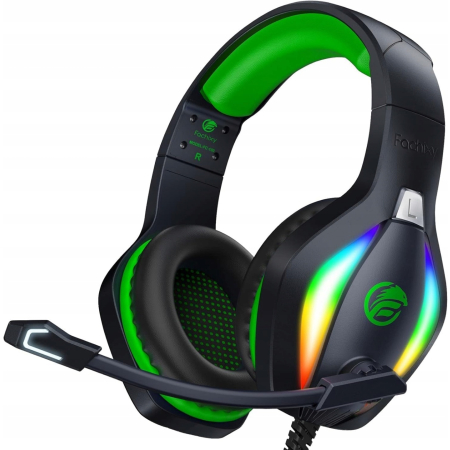 Słuchawki nauszne Fachixy FC-100 Gamingowe RGB z Mikrofonem PS5 PC Xbox